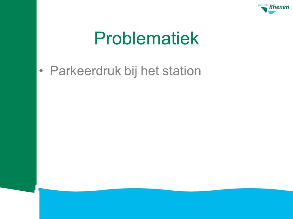 Problematiek Parkeerdruk bij het station [bronnen: Provincie NS