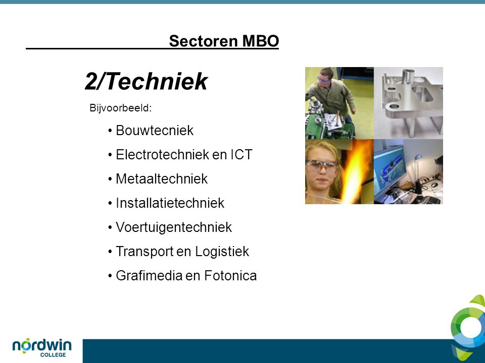 2/Techniek Sectoren MBO Bouwtecniek Electrotechniek en ICT