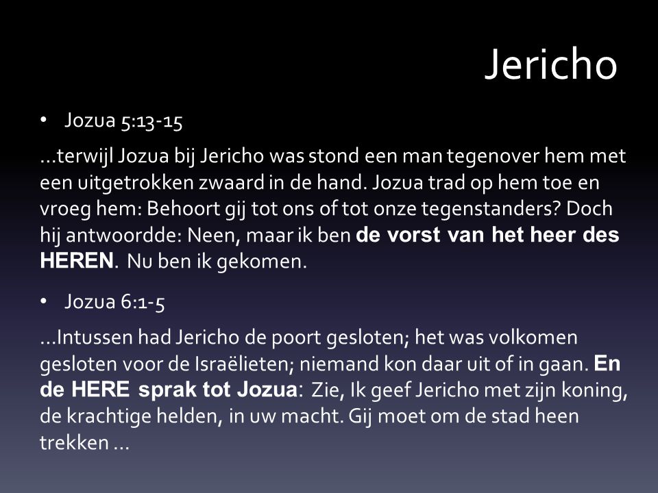 Jericho Jozua 5: