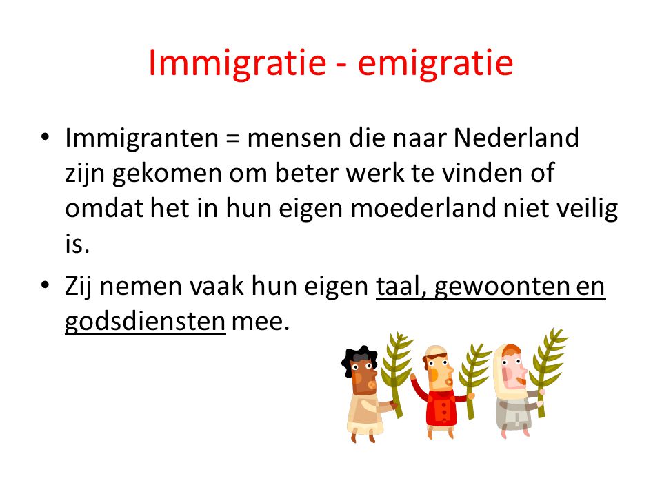 Immigratie - emigratie
