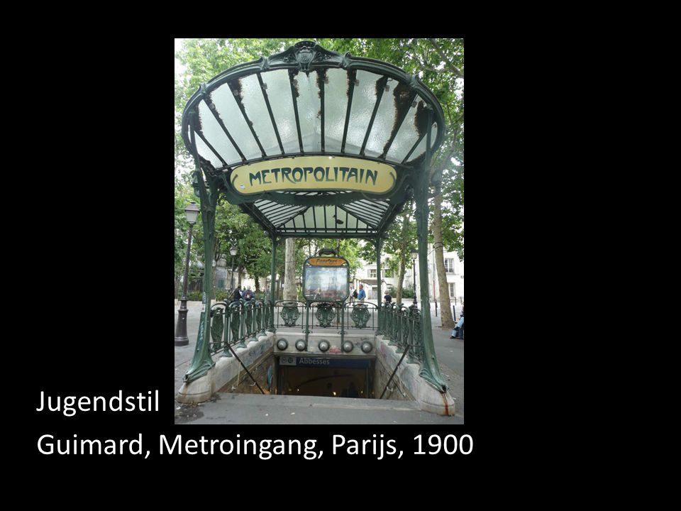 Jugendstil Guimard, Metroingang, Parijs, 1900