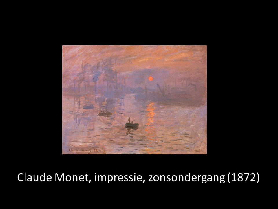 Claude Monet, impressie, zonsondergang (1872)