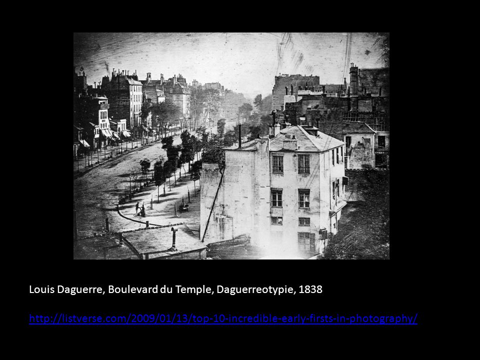 Louis Daguerre, Boulevard du Temple, Daguerreotypie,