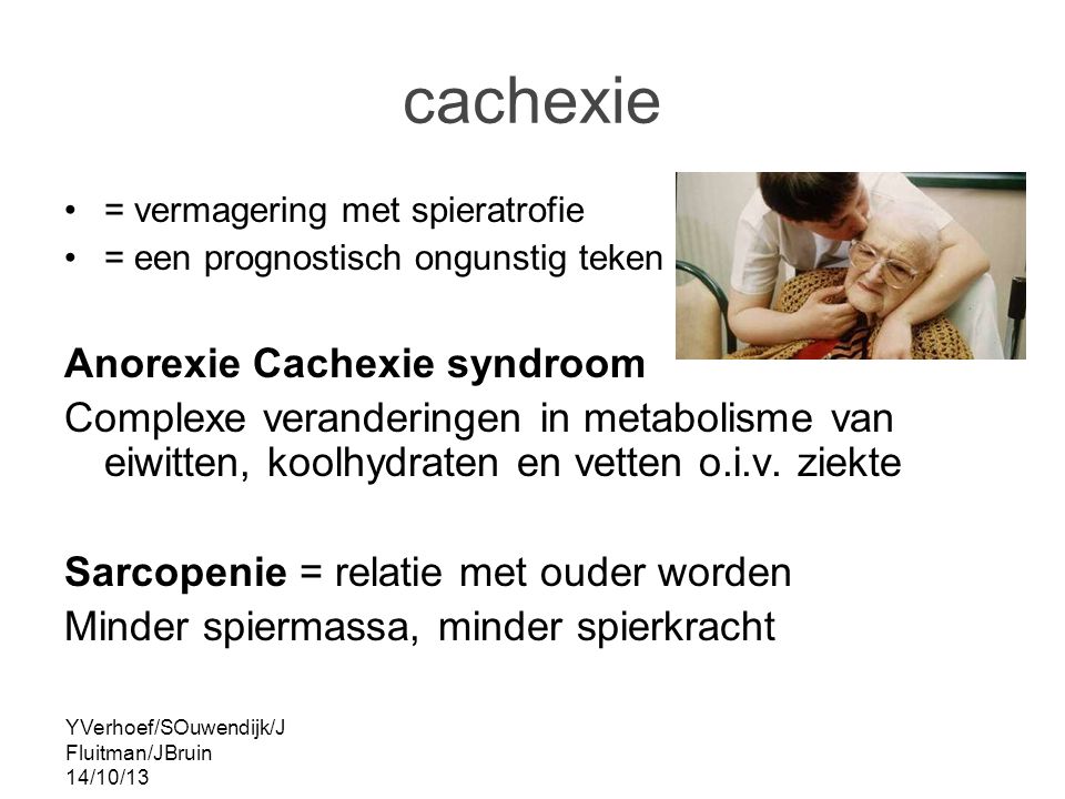 cachexie Anorexie Cachexie syndroom