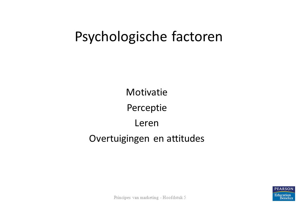 Psychologische factoren