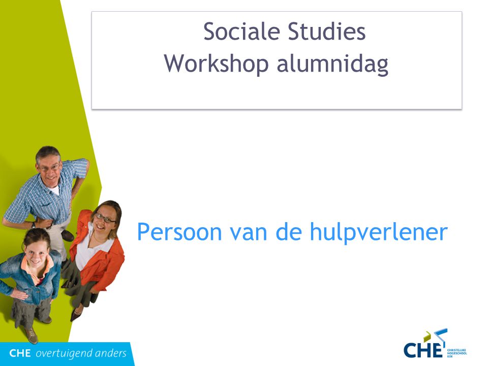 Sociale Studies Workshop alumnidag