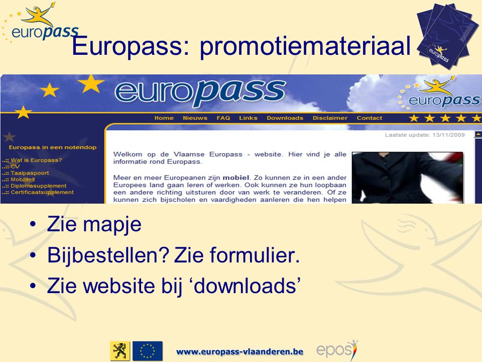 Europass: promotiemateriaal