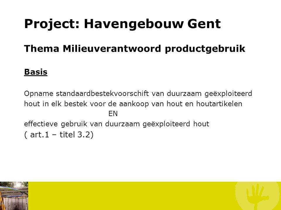 Project: Havengebouw Gent