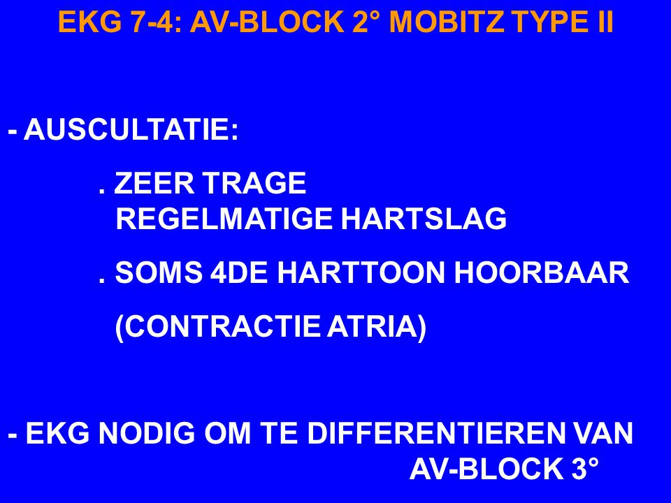 EKG 7-4: AV-BLOCK 2° MOBITZ TYPE II