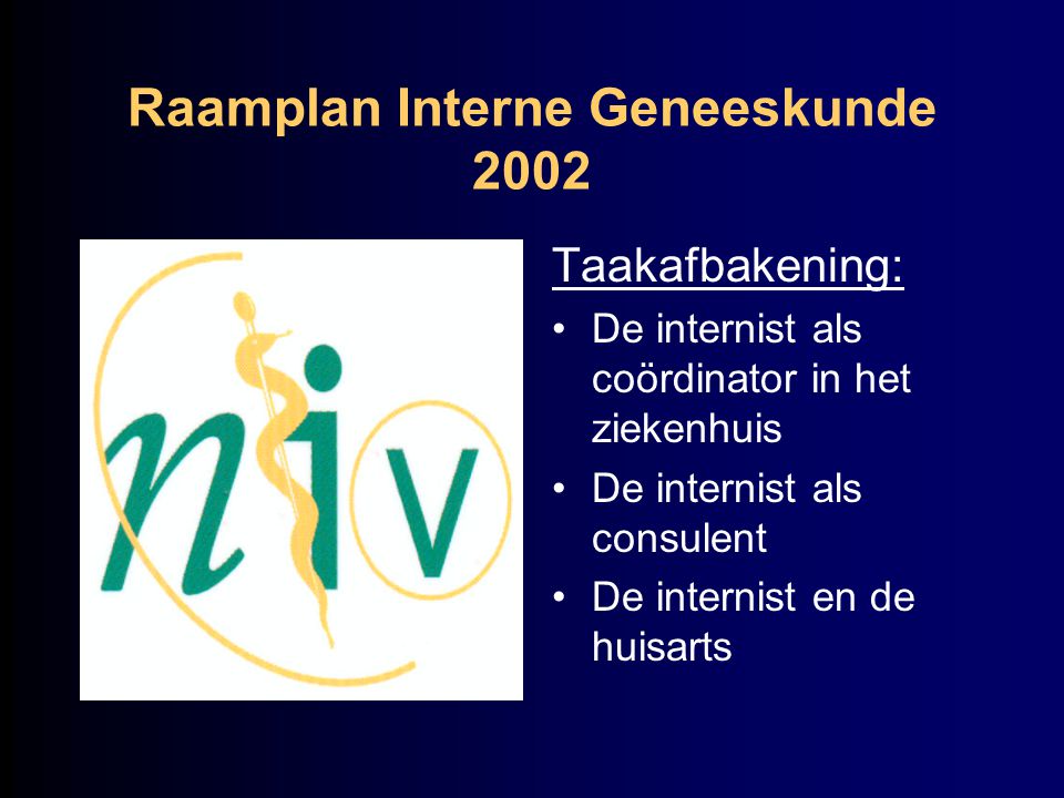 Raamplan Interne Geneeskunde 2002