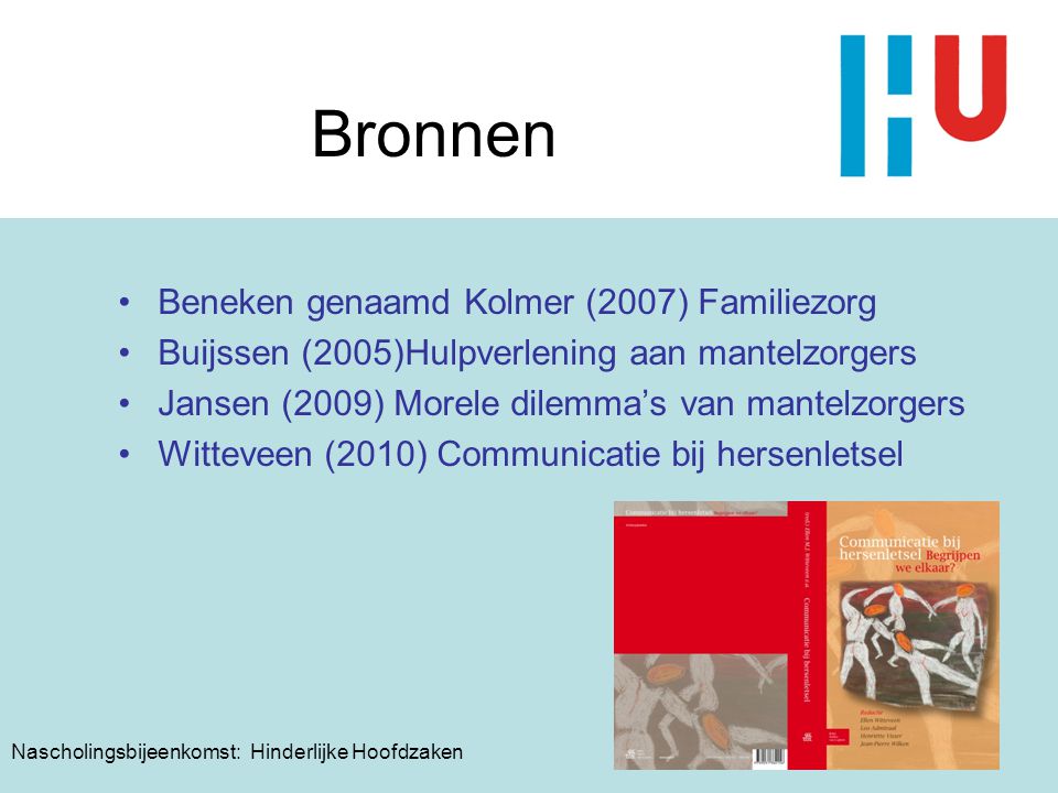 Bronnen Beneken genaamd Kolmer (2007) Familiezorg