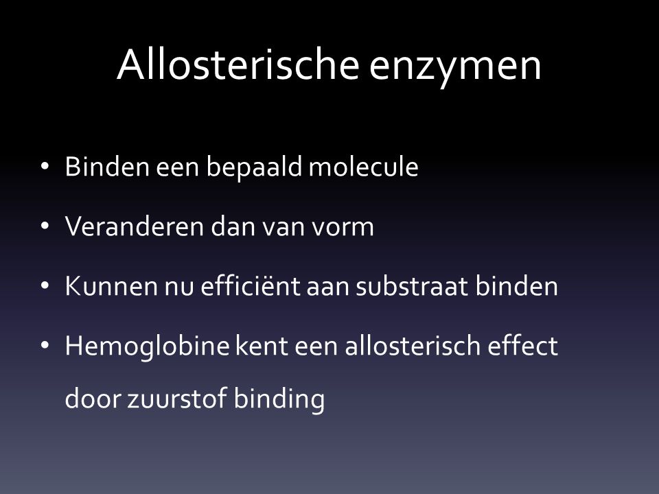 Allosterische enzymen
