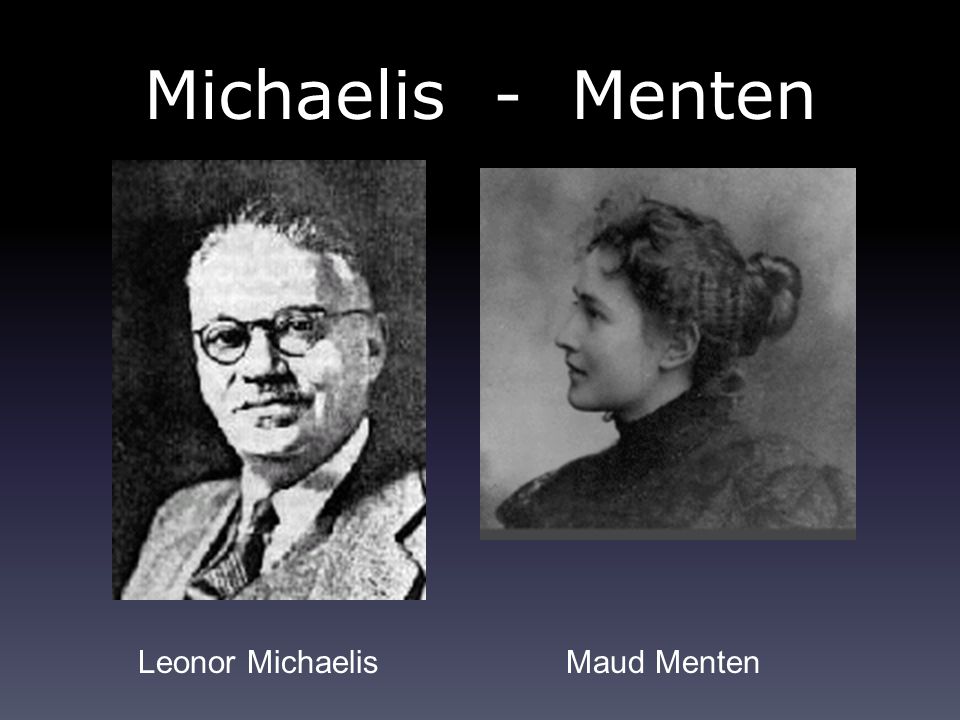 Michaelis - Menten Leonor Michaelis Maud Menten