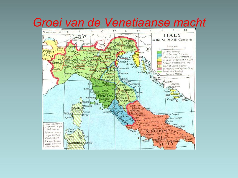 Groei van de Venetiaanse macht