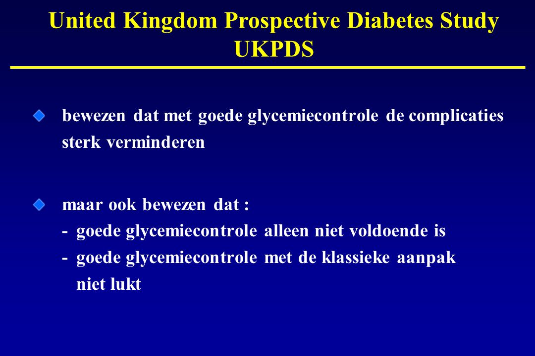 United Kingdom Prospective Diabetes Study UKPDS