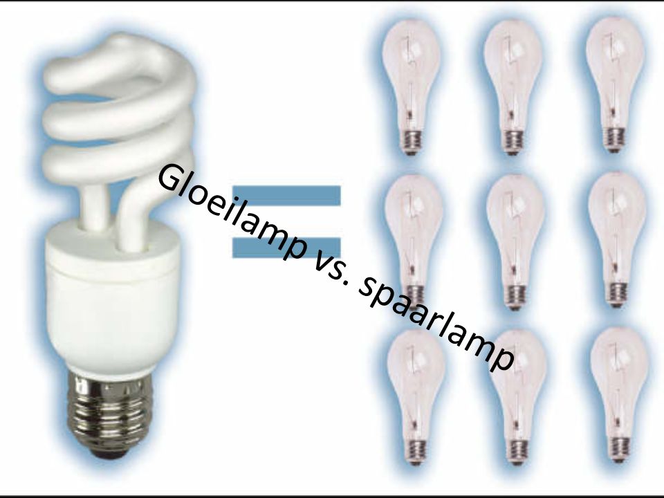 Gloeilamp vs. spaarlamp