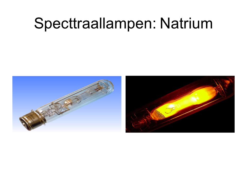 Specttraallampen: Natrium