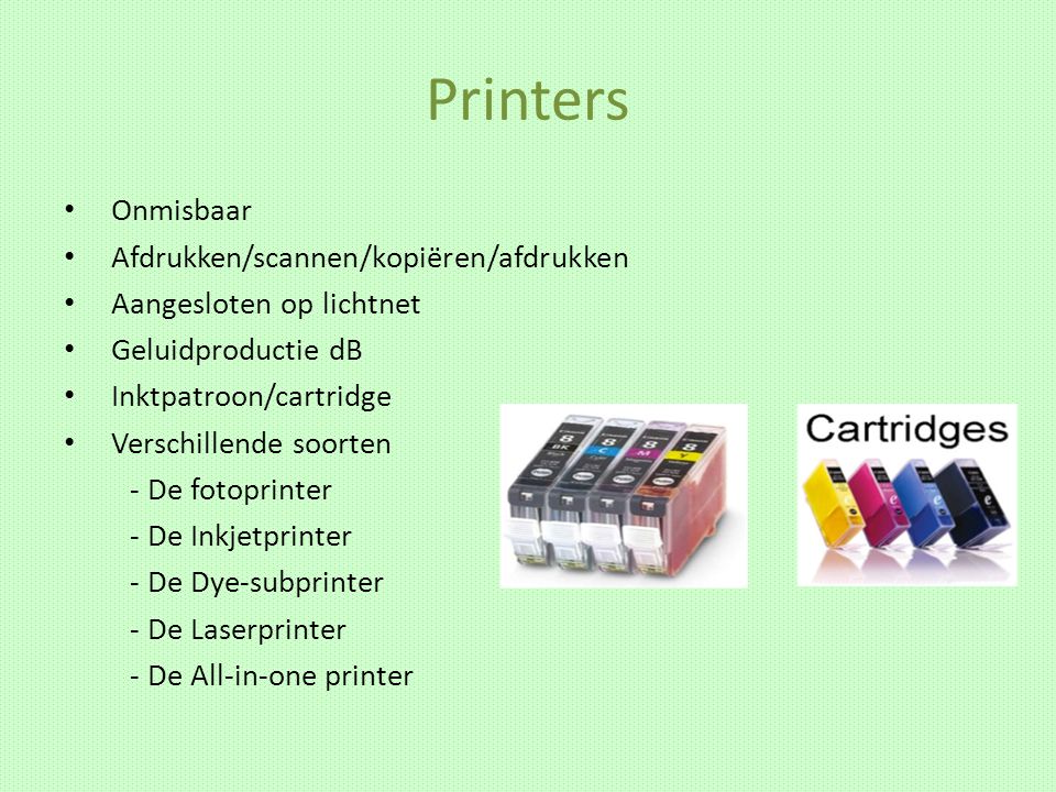 Printers Onmisbaar Afdrukken/scannen/kopiëren/afdrukken