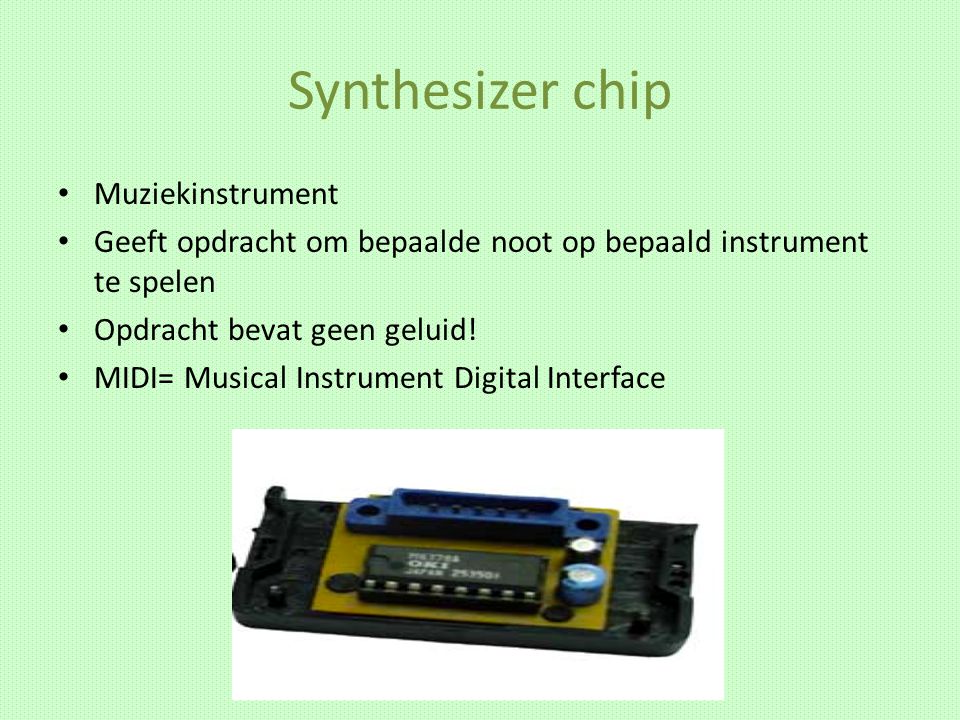 Synthesizer chip Muziekinstrument