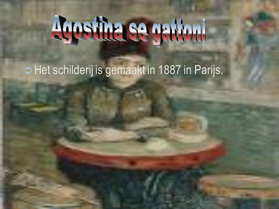 Agostina se gattoni Het schilderij is gemaakt in 1887 in Parijs.