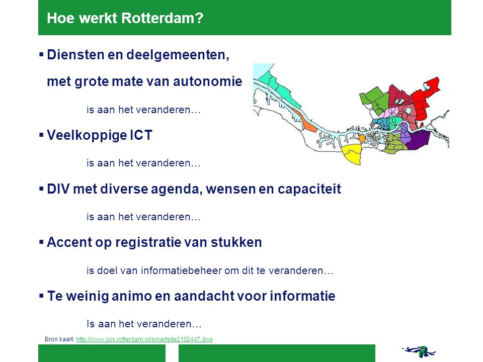 Hoe werkt Rotterdam Diensten en deelgemeenten,