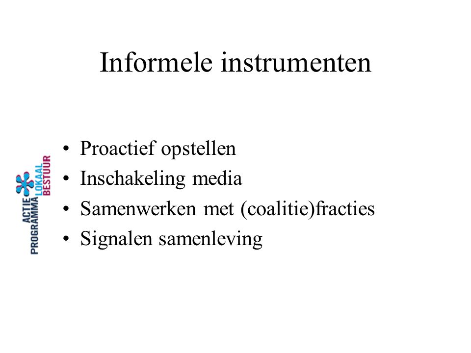 Informele instrumenten