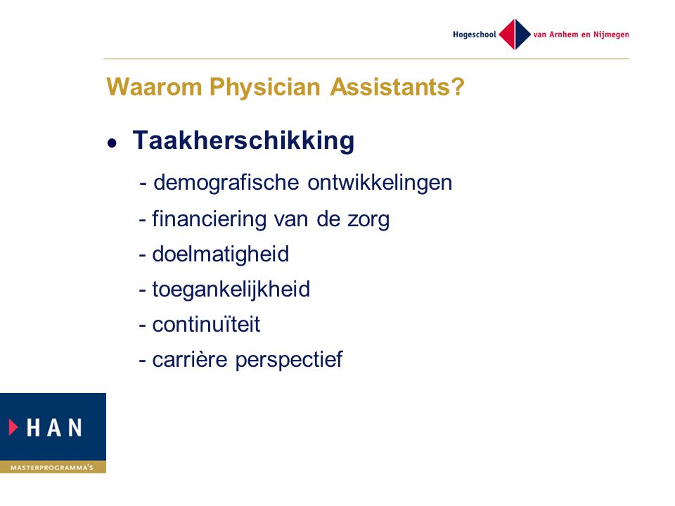 Waarom Physician Assistants