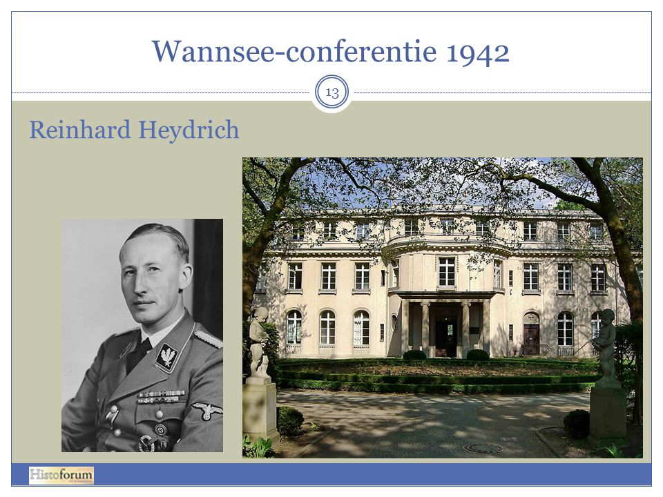 Wannsee-conferentie 1942 Reinhard Heydrich