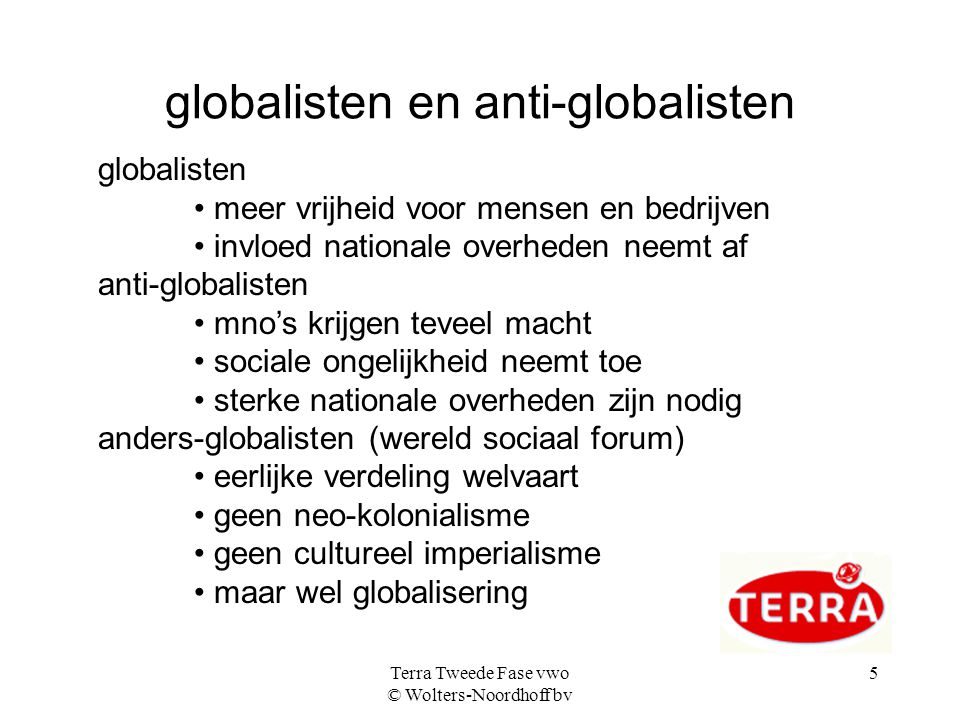 globalisten en anti-globalisten