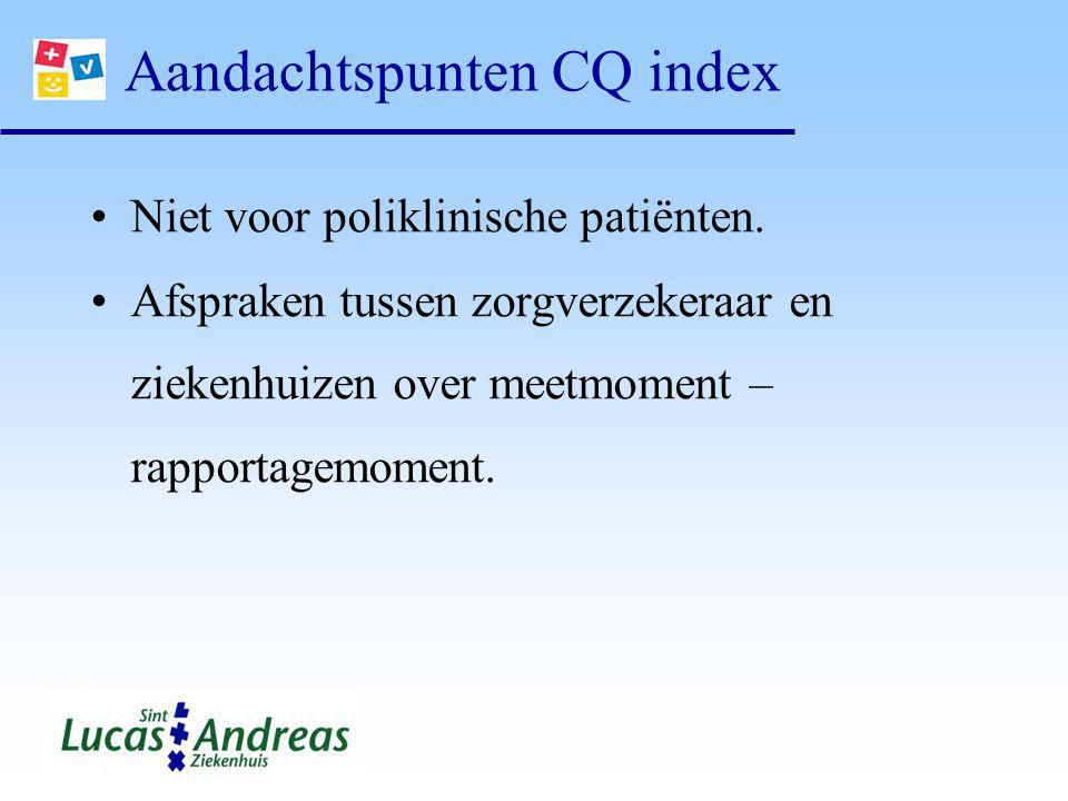 Aandachtspunten CQ index