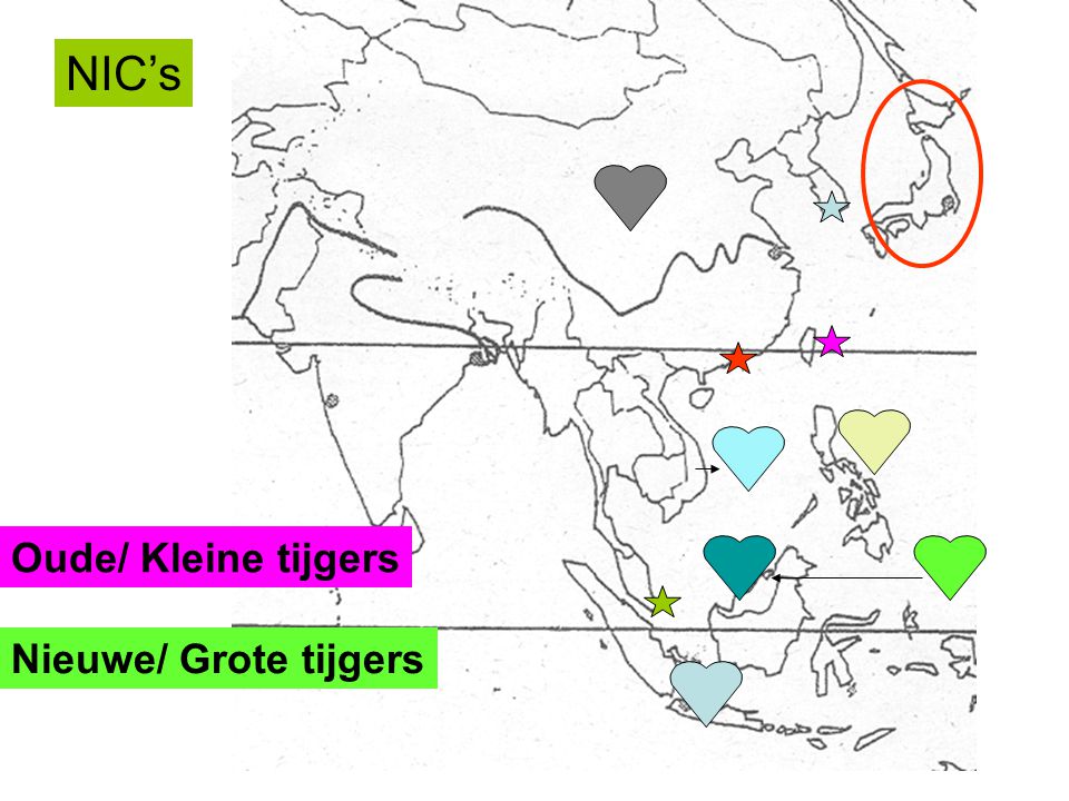 NIC’s Oude/ Kleine tijgers Nieuwe/ Grote tijgers