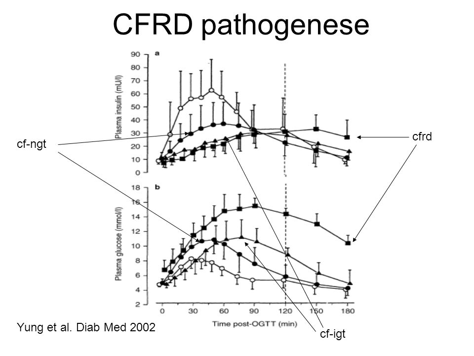 CFRD pathogenese cfrd cf-ngt Yung et al. Diab Med 2002 cf-igt