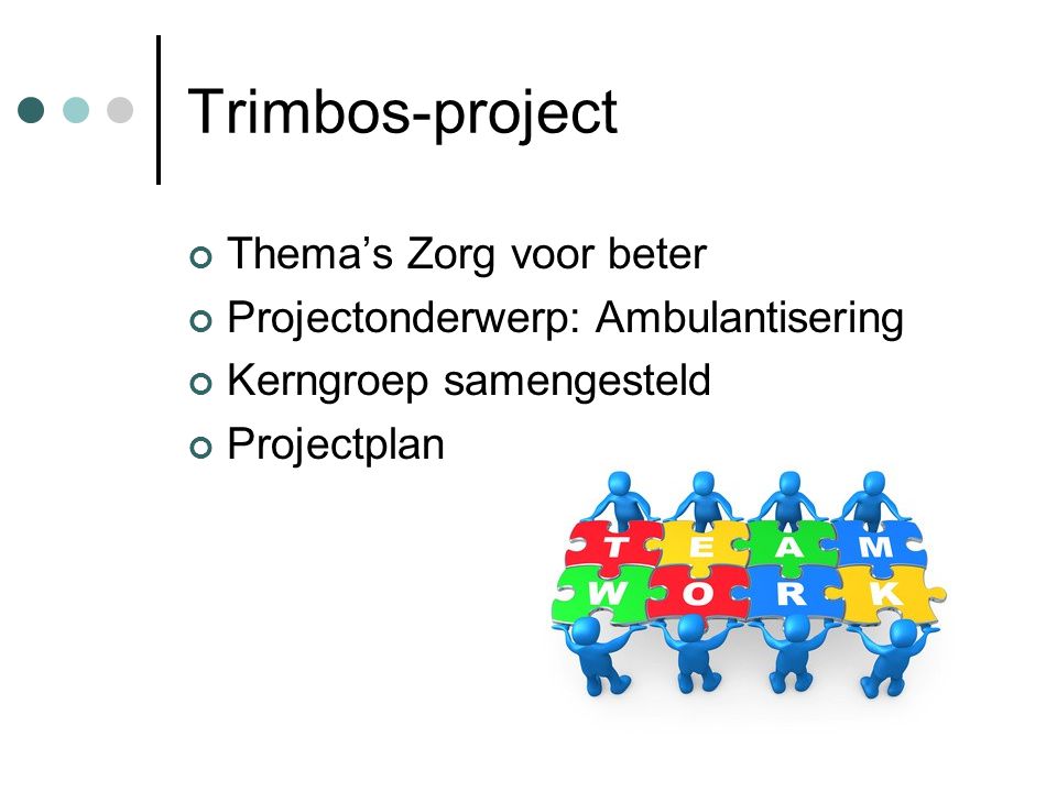 Trimbos-project Thema’s Zorg voor beter