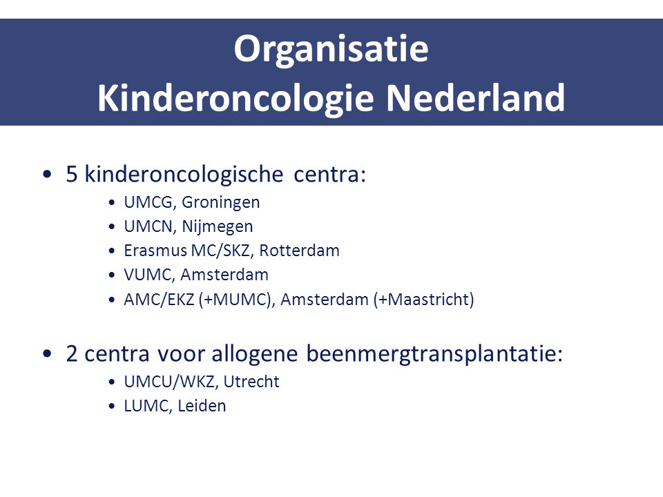 Kinderoncologie Nederland