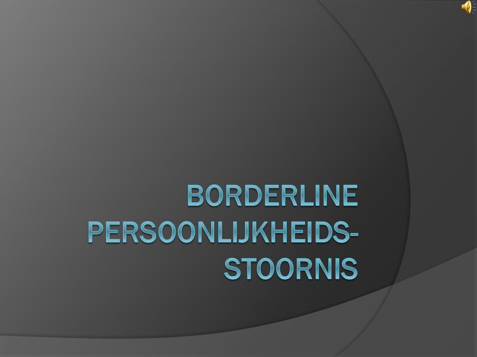 Borderline persoonlijkheids-stoornis