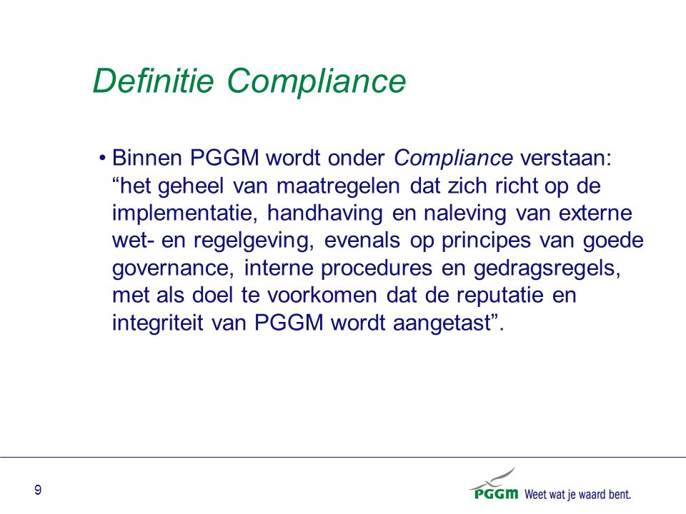 Definitie Compliance