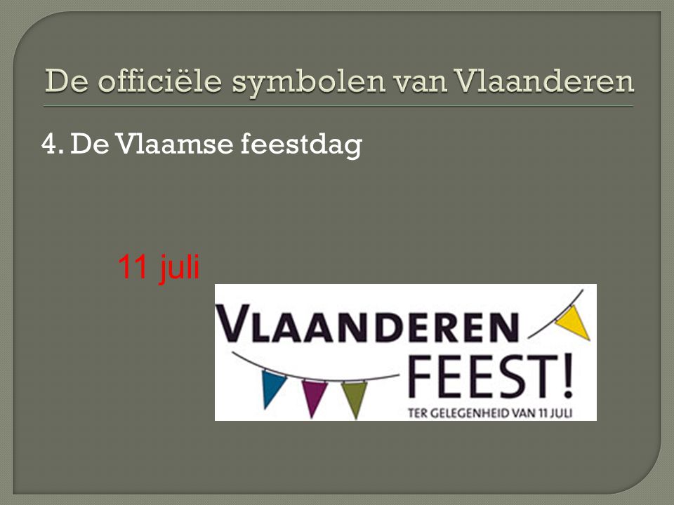 De officiële symbolen van Vlaanderen