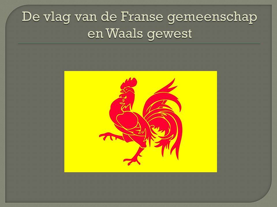 De vlag van de Franse gemeenschap en Waals gewest
