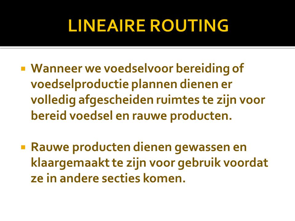 LINEAIRE ROUTING