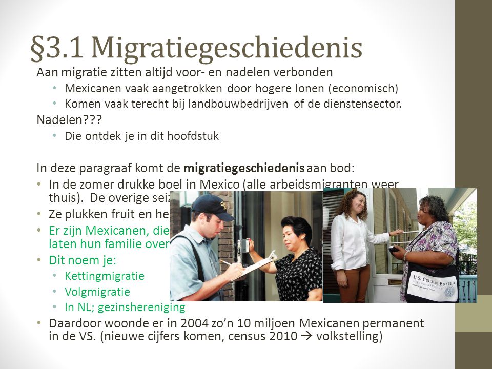 §3.1 Migratiegeschiedenis