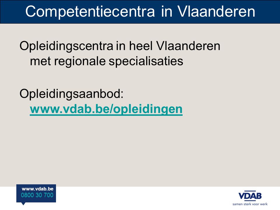 Competentiecentra in Vlaanderen
