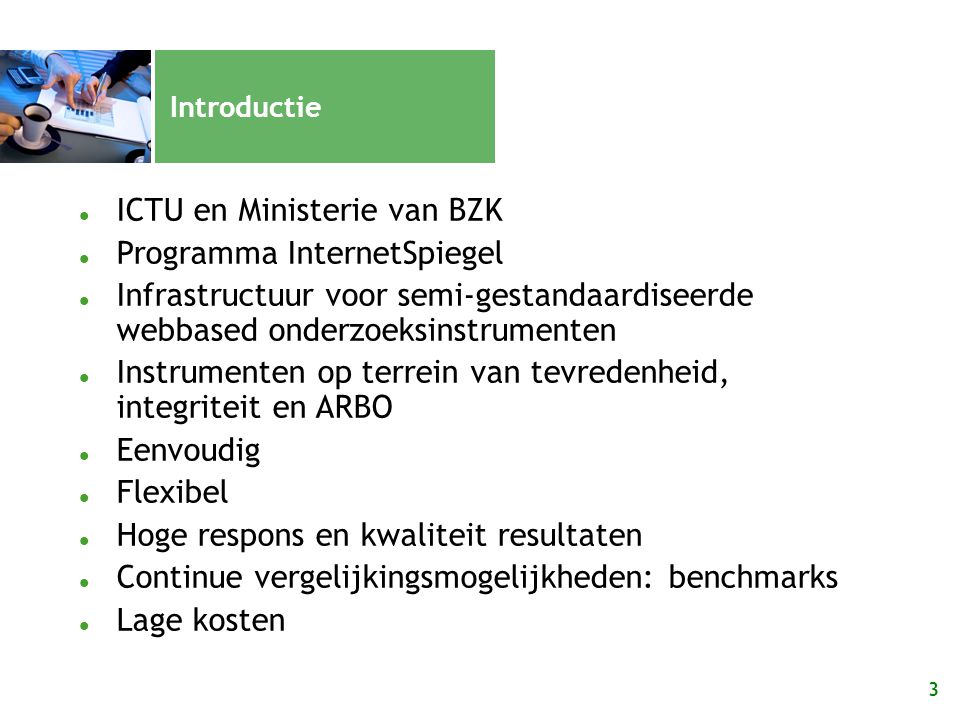 ICTU en Ministerie van BZK Programma InternetSpiegel