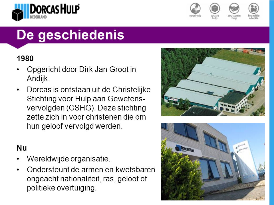De geschiedenis 1980 Opgericht door Dirk Jan Groot in Andijk.