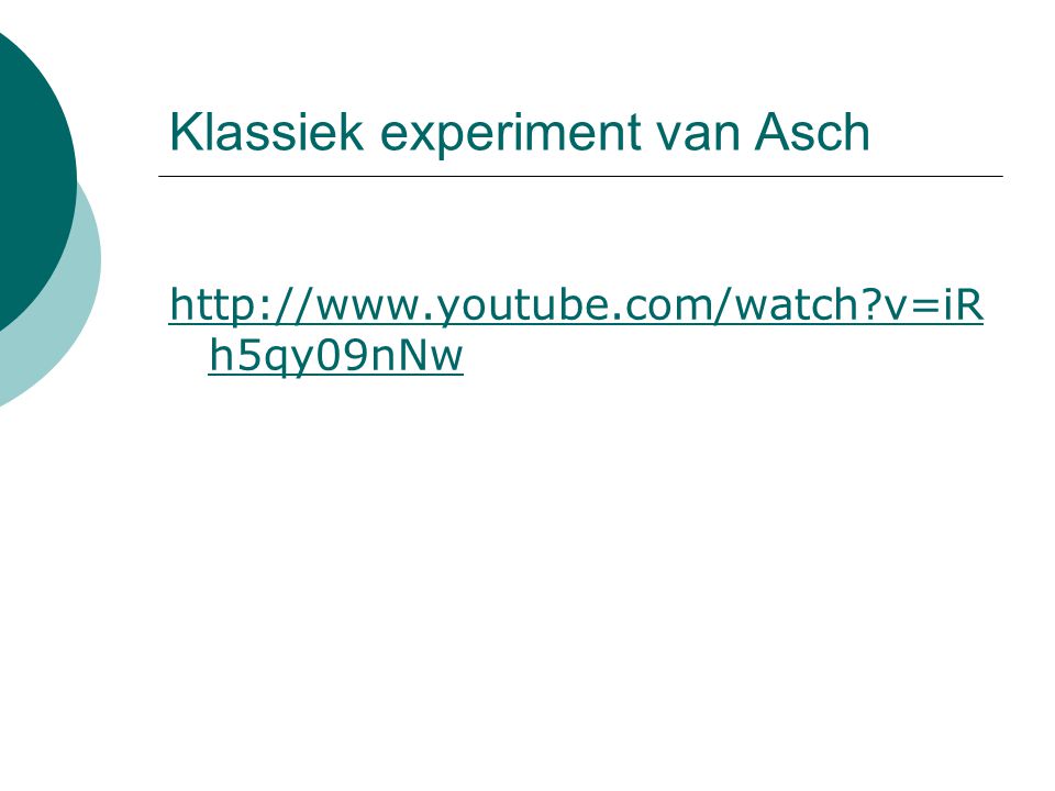 Klassiek experiment van Asch