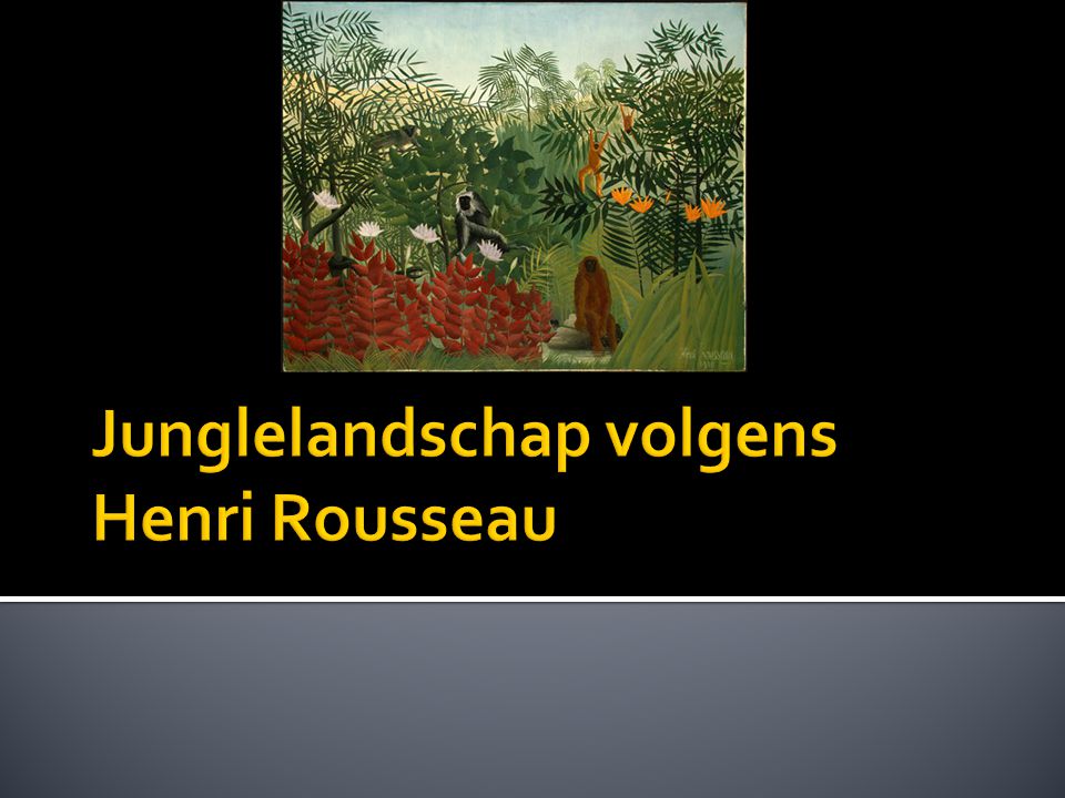 Junglelandschap volgens Henri Rousseau