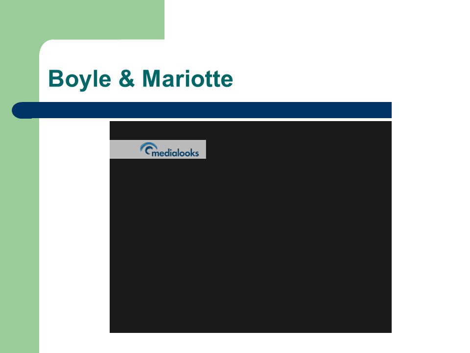 Boyle & Mariotte