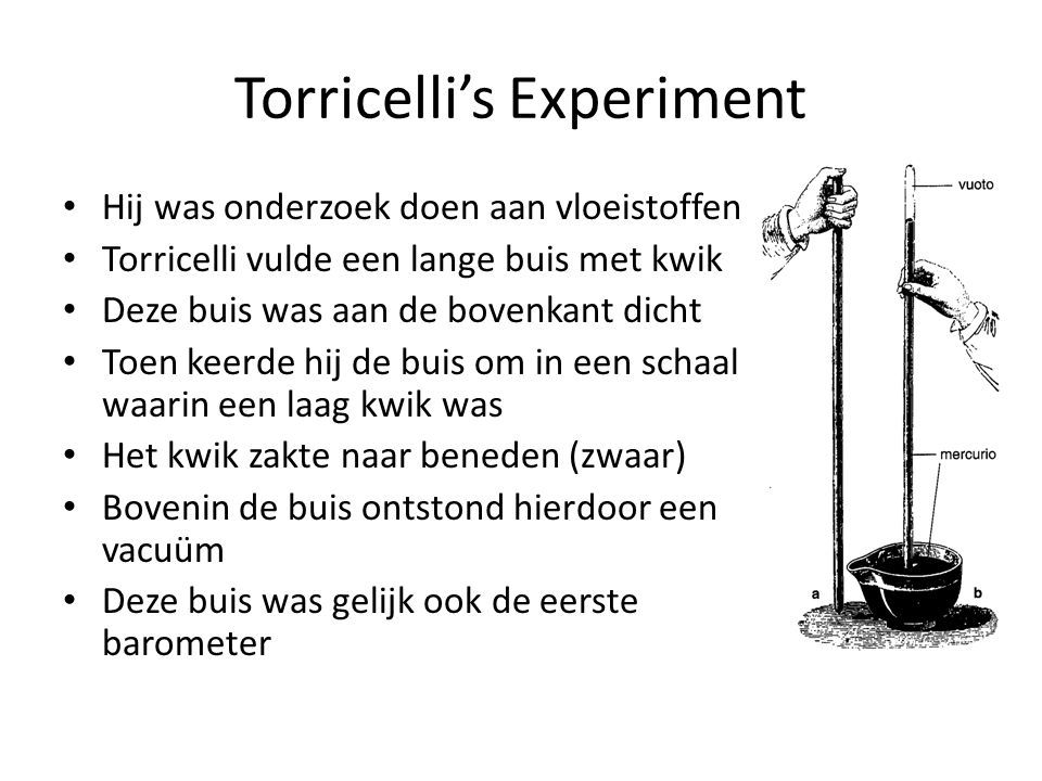 Torricelli’s Experiment