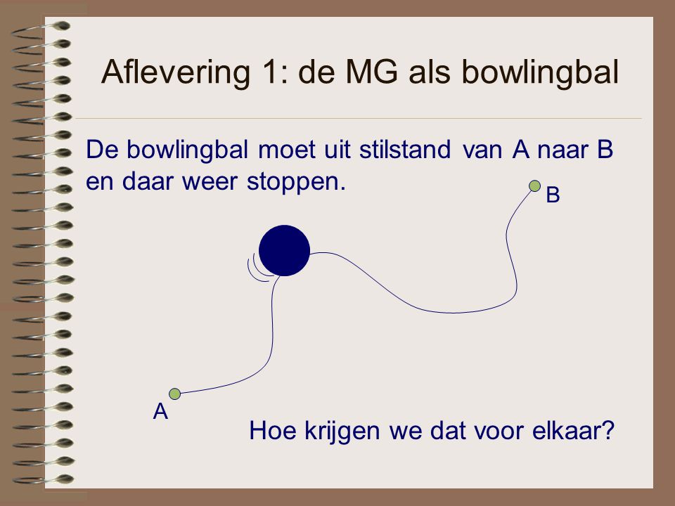 Aflevering 1: de MG als bowlingbal