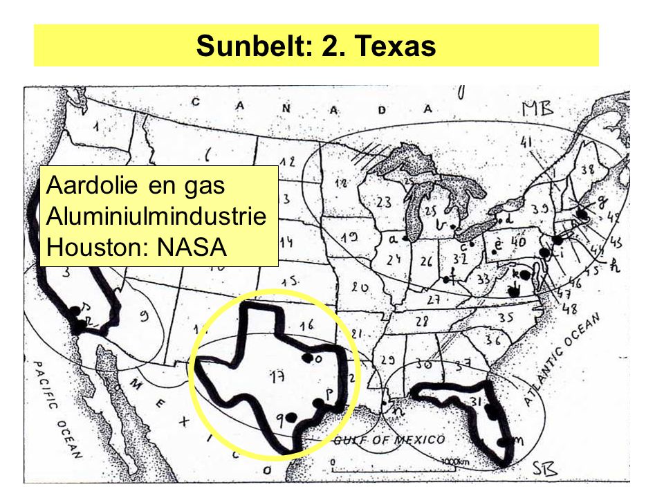 Sunbelt: 2. Texas Aardolie en gas Aluminiulmindustrie Houston: NASA