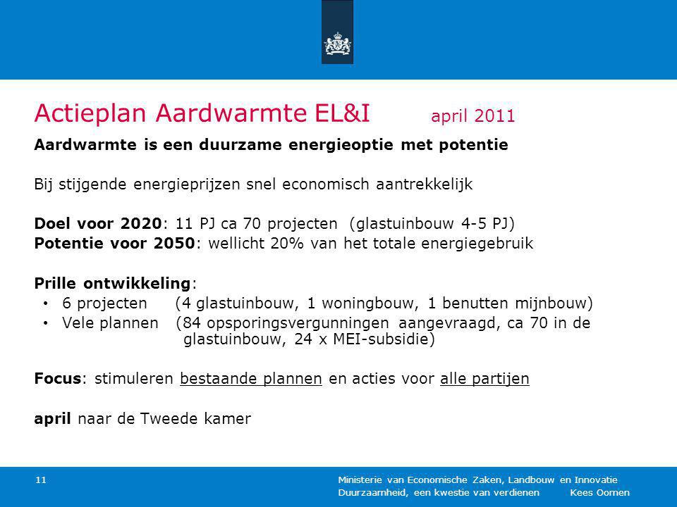 Actieplan Aardwarmte EL&I april 2011